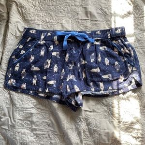 Aerie Polar Bear Sleep Shorts with Pockets